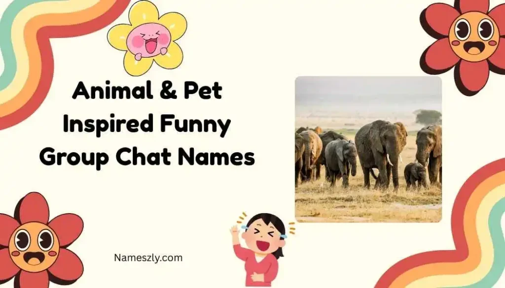 Animal & Pet Inspired Funny Group Chat Names