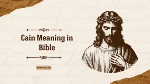Cain Meaning in Bible