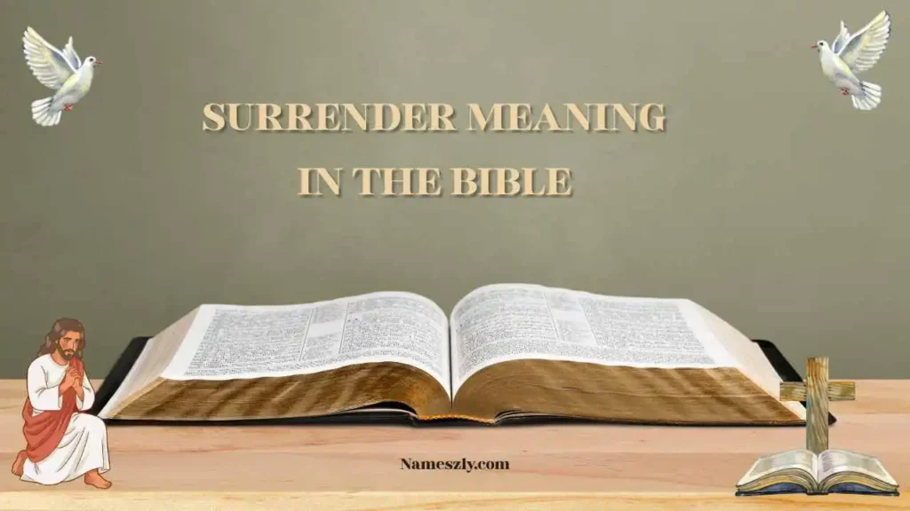 Origin and Etymology of Surrender Meaning in the Bible