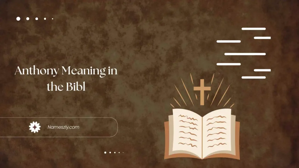 Anthony Meaning in the Bibl