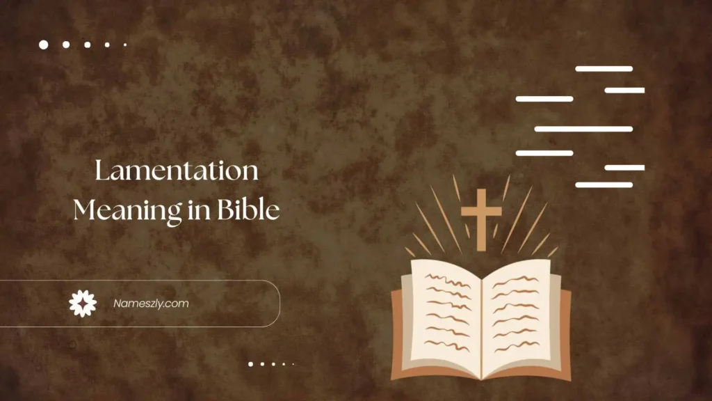Origin and Etymology of Lamentation Meaning in Bible